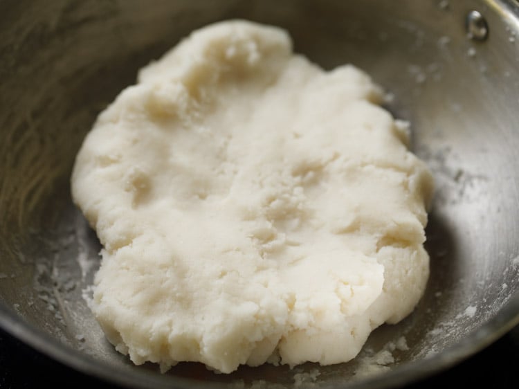 kneading the dough. 