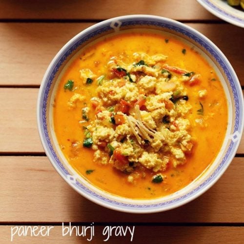 paneer bhurji gravy recipe