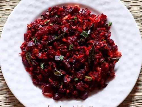 beetroot sabzi recipe, dry beetroot curry recipe, beetroot bhaji recipe