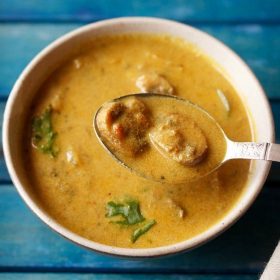 mushroom kurma, mushroom korma