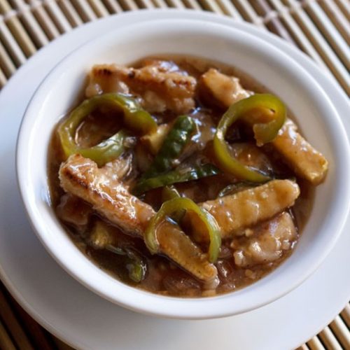 chinese baby corn chilli gravy
