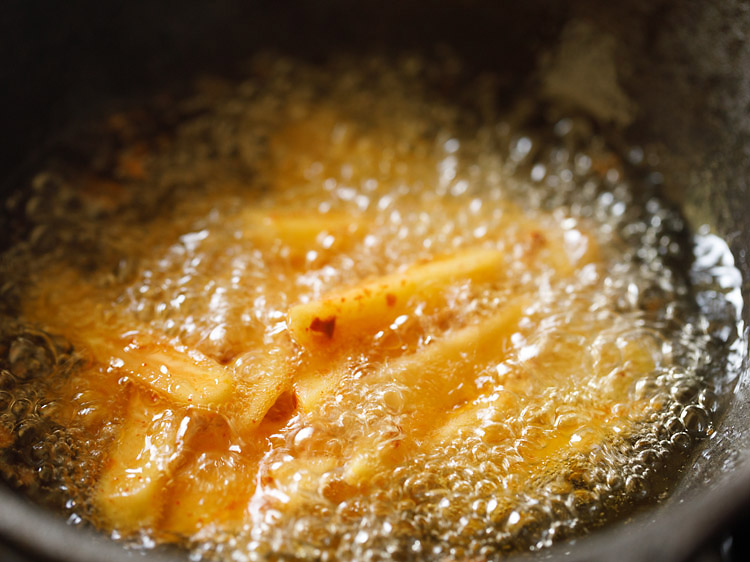 making chilli potato recipe