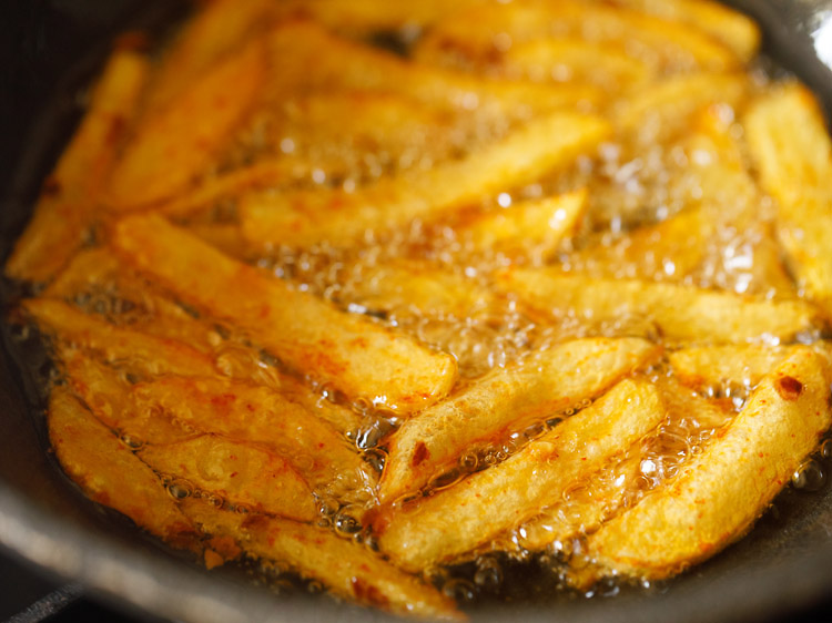 making chilli potato recipe