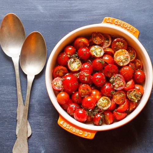 ensalada de tomate cherry