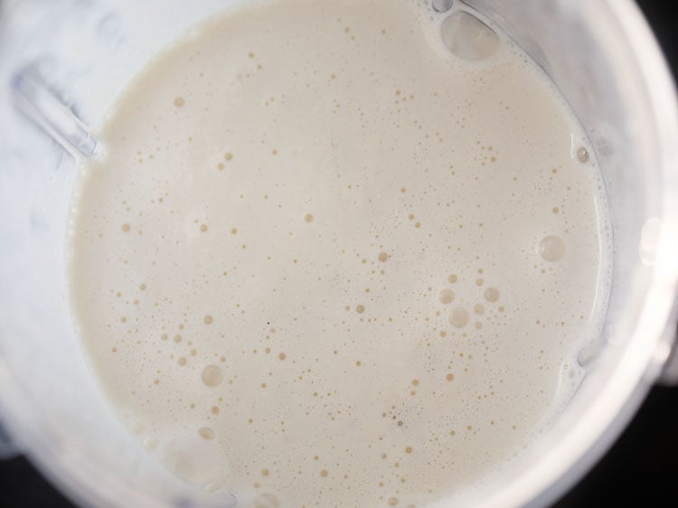blended vanilla milkshake