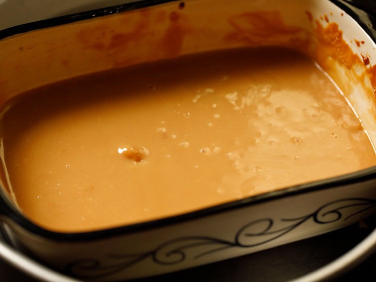 dulce de leche has darkened and thickened even more.