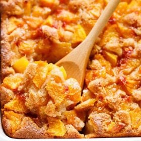 peach cobbler