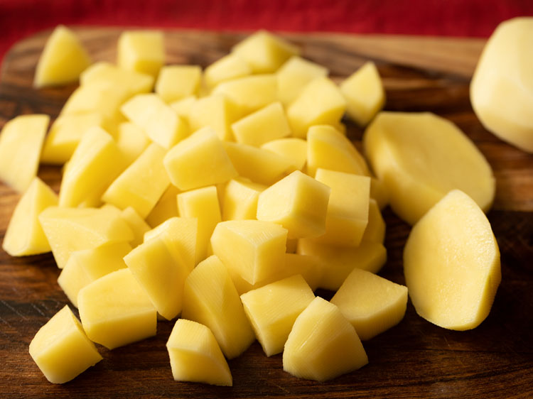 potatoes chopped into 1-inch dice. 