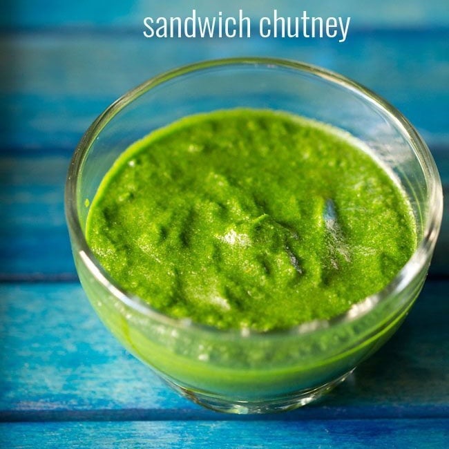 coriander chutney for paneer sandwich. 