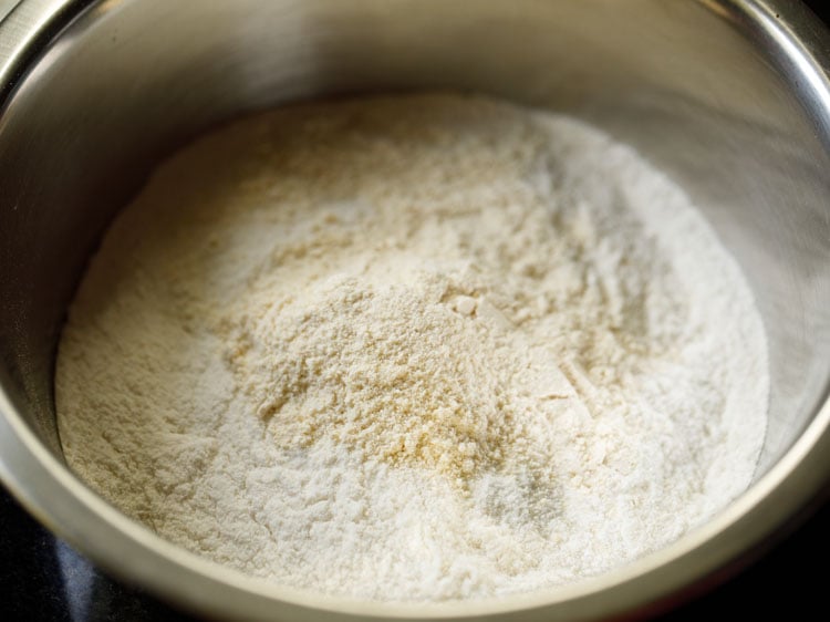 prepared dal flours added to the rice flour. 