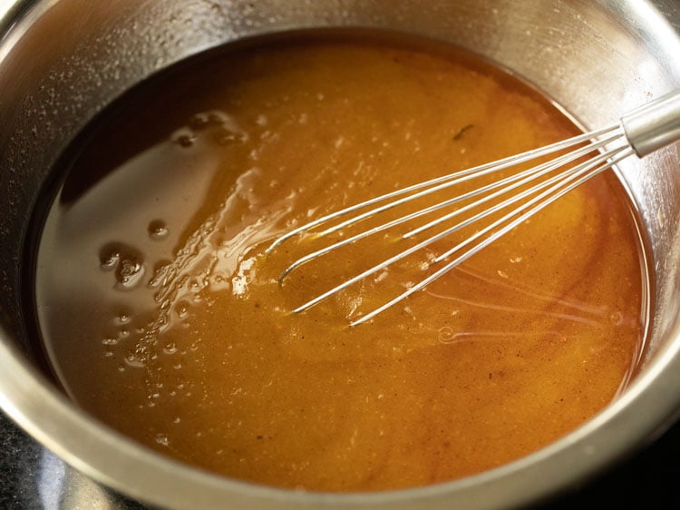 making pumpkin bread