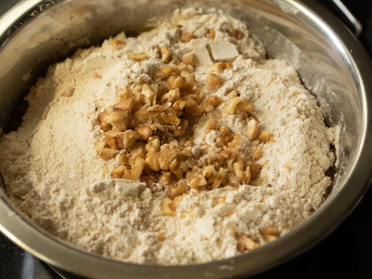 making pumpkin bread