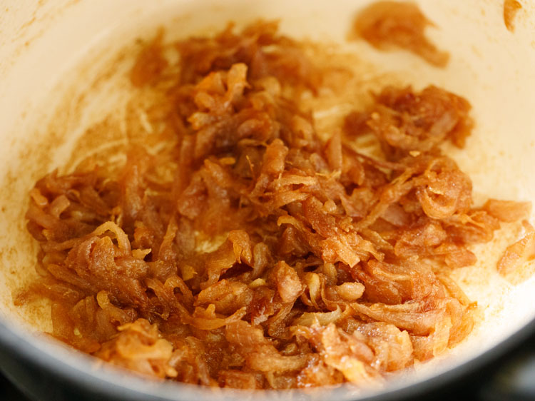 the onions are sauteed for 2 minutes after flour is added.