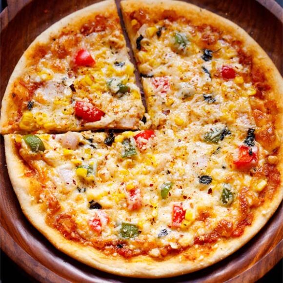 Veggie Pizza Recipe Homemade Veg Pizza