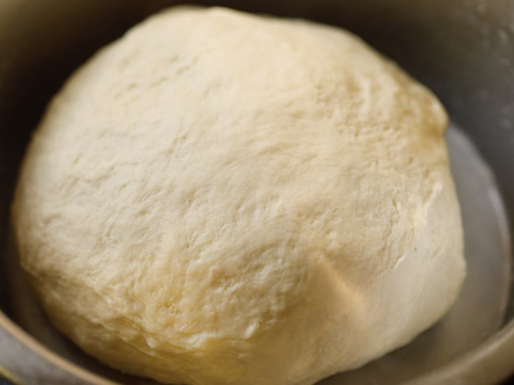 pizza dough kneaded very well
