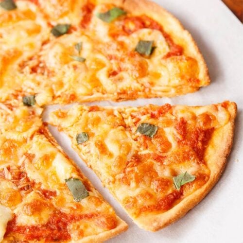 Margherita Pizza (Easy Homemade Recipe) » Dassana&#39;s Veg Recipes