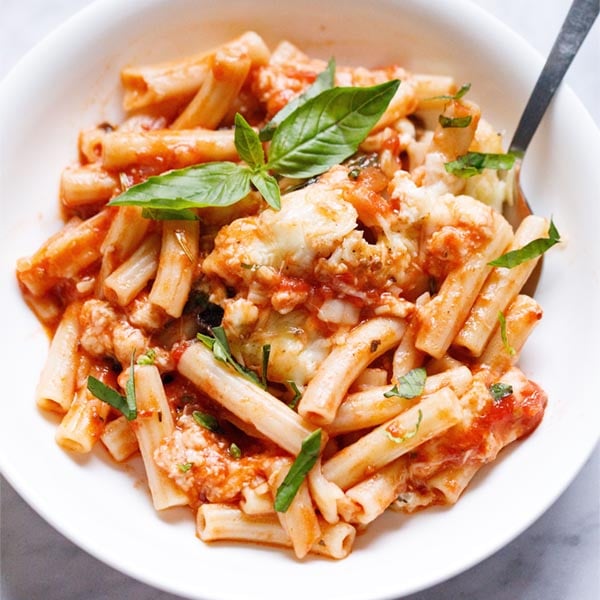 Tomato Pasta Bake | Italian Baked Ziti Recipe