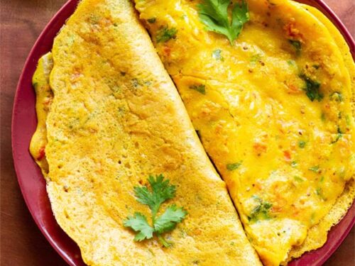 Besan Chilla Recipe (Besan ka Cheela)