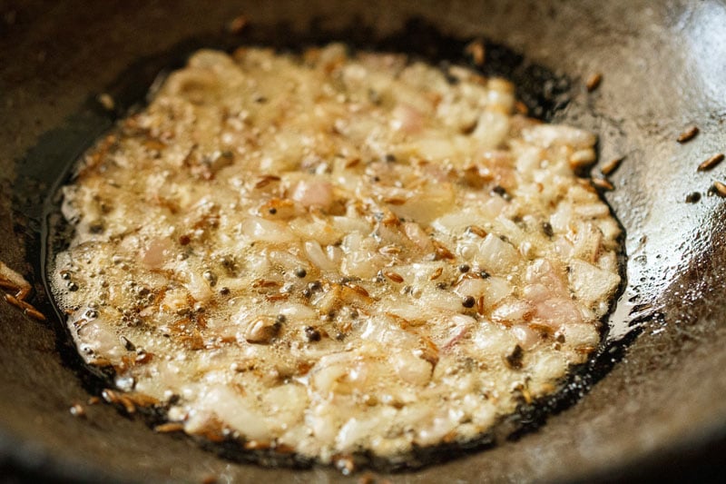 Sautéing onions