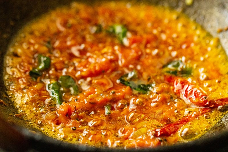 tomatoes sautéed for dal fry recipe