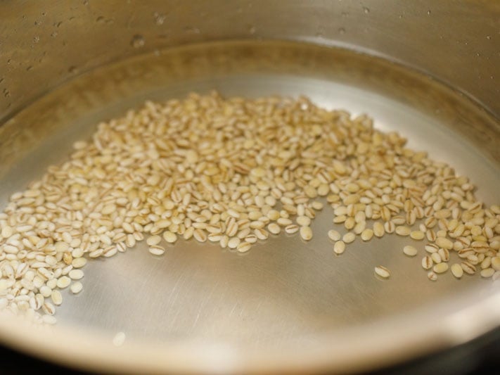 water added to barley