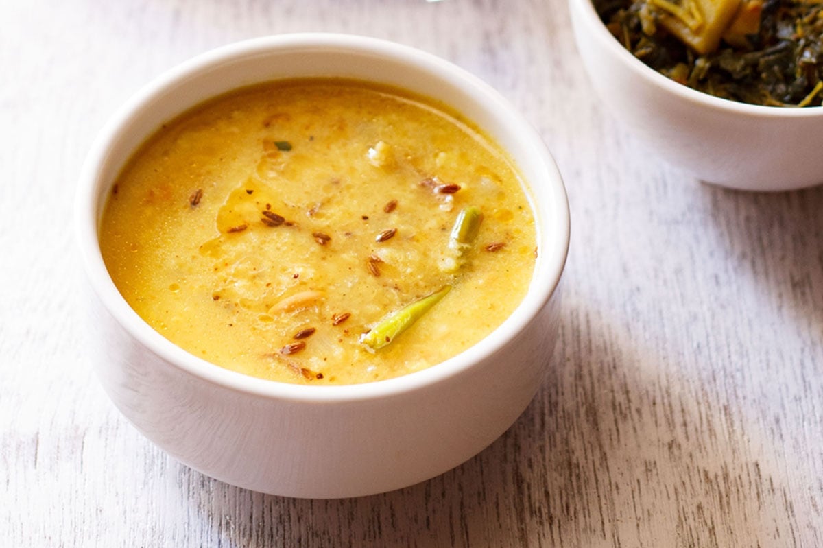 moong dal on white bowl