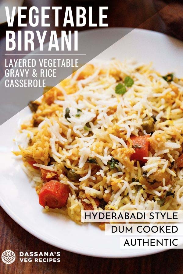 Veg Biryani | Veg Dum Biryani Recipe » Dassana's Veg Recipes