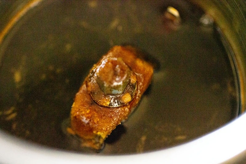 coffee and water mixture in a blender