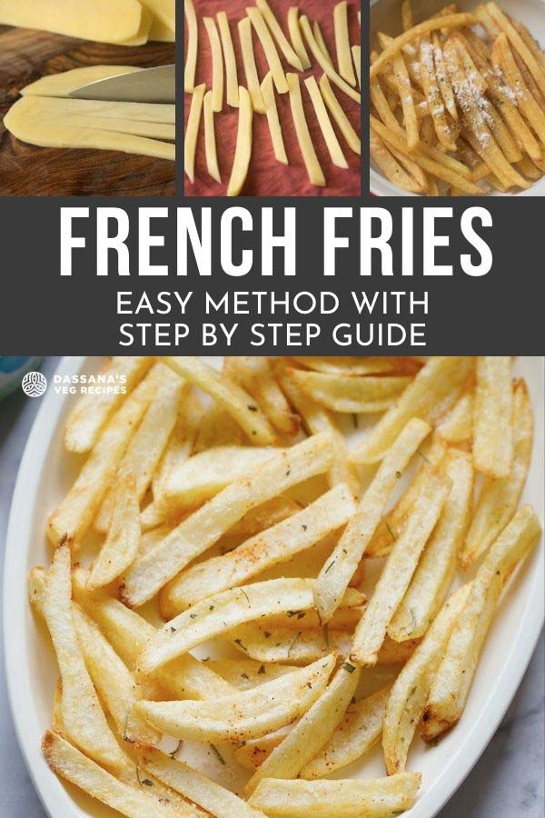 French Fries Crispy Homemade Finger Chips (Video + Stepwise Photos)