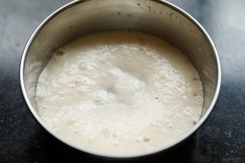 bubbly frothy yeast mixture