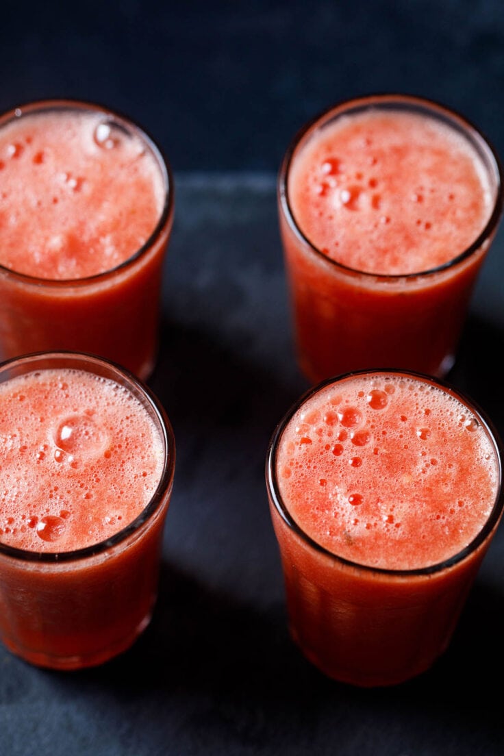 Watermelon Juice Recipe + How to Prep » Dassana's Veg Recipes