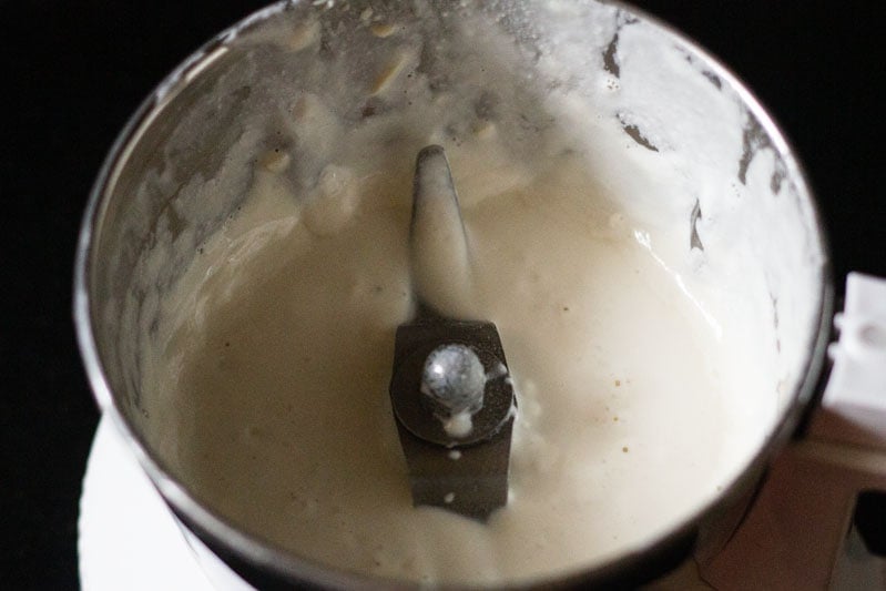 cashew paste in a blender