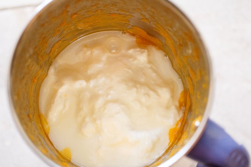 yogurt in blender