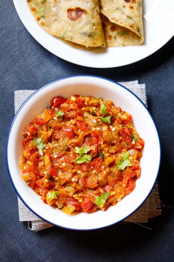 Baingan Bharta Recipe (Indian Mashed Eggplant)