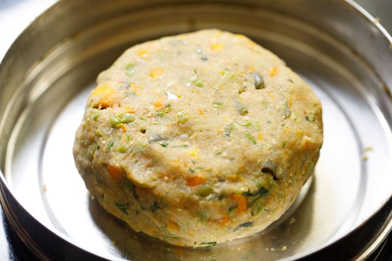 vegetable cutlet dough in the pan
