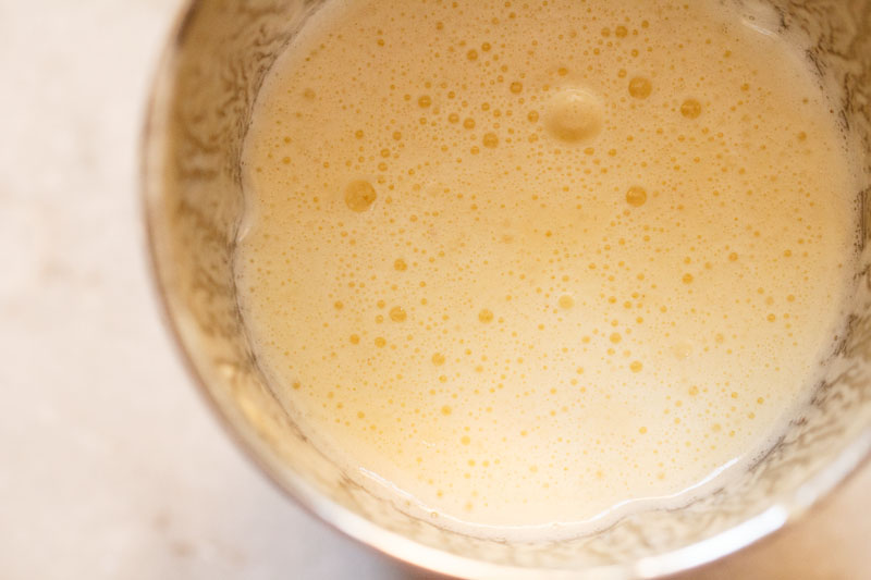 pineapple juice in the blender jar