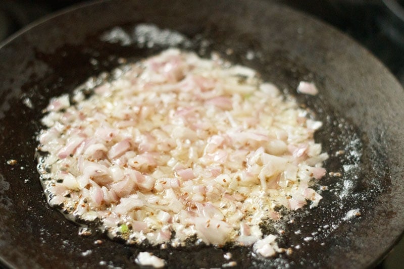 onions sautéing in butter