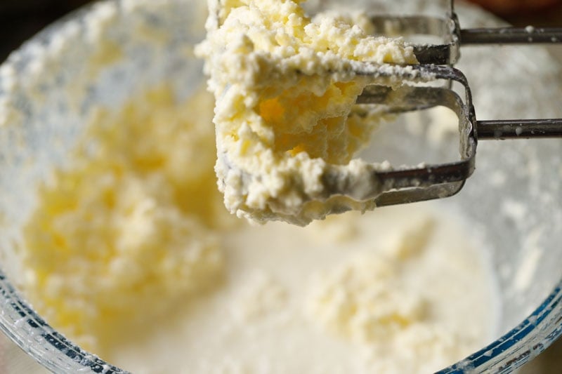 butter stuck to mixing blades