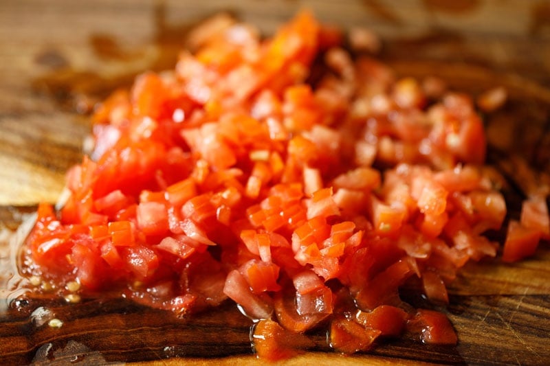 finely chopped tomatoes