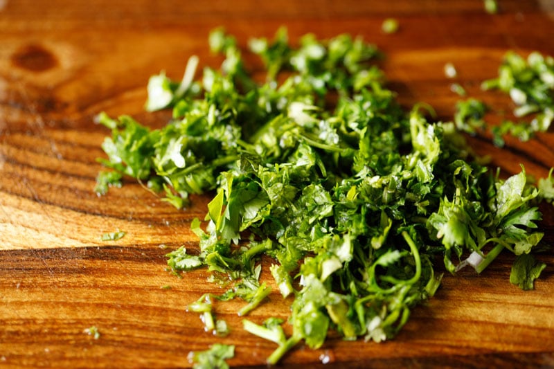 chopped cilantro