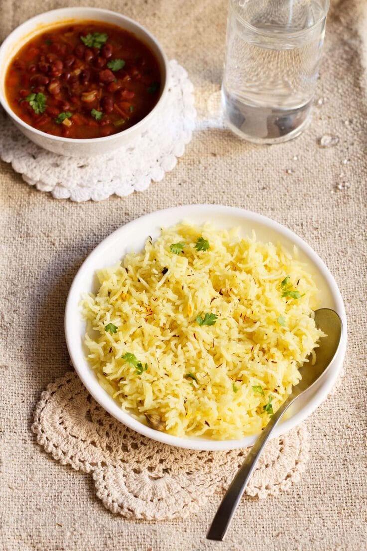 Saffron Rice Recipe Yellow Rice (Indian Style)