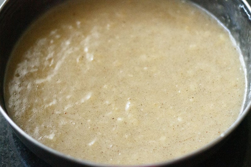 flavorings mixed with banana puree to make vegan banana bread