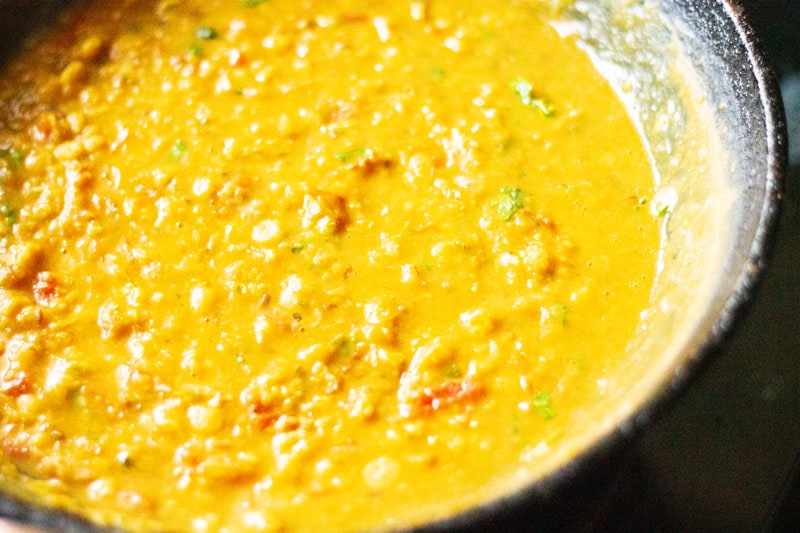 chana dal ready to be served
