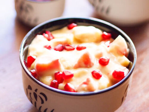 Fruit Custard | Easy Healthy Fruit Custard Recipe
