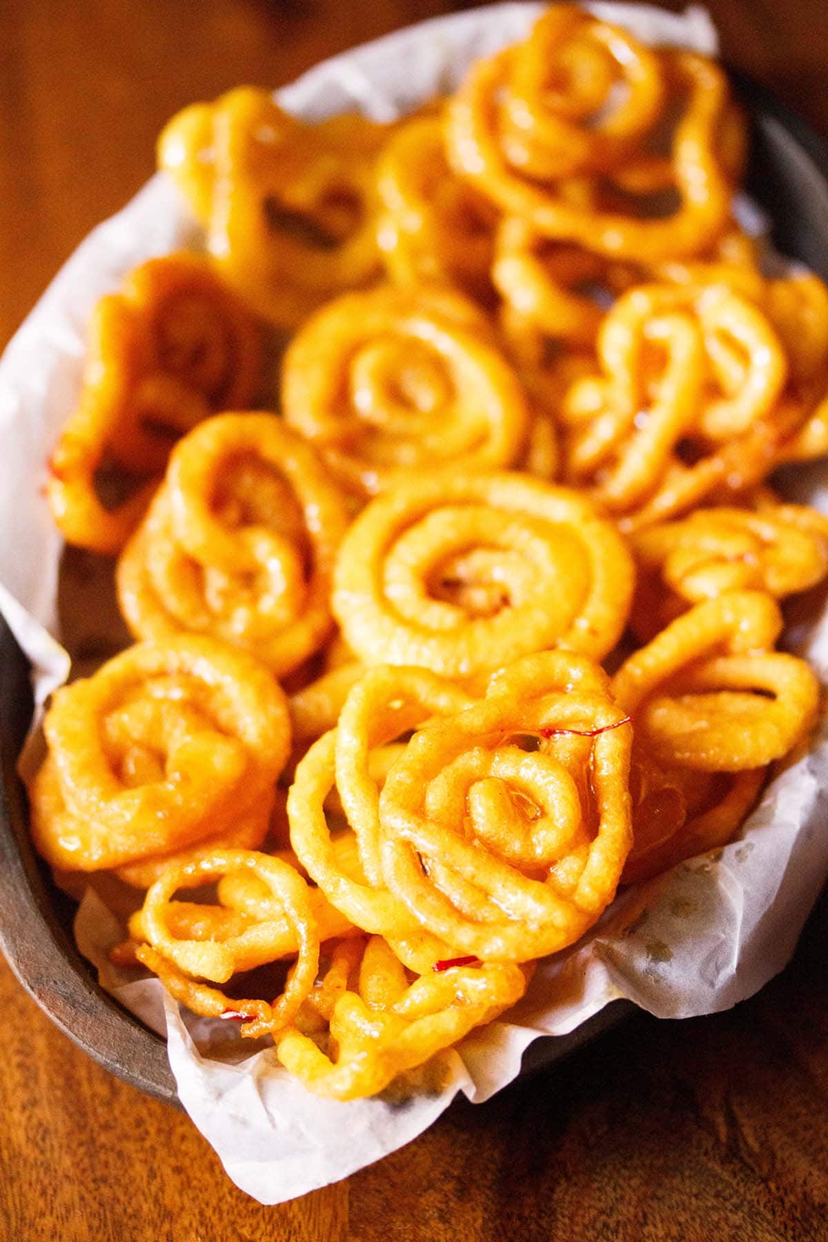 jalebi in a basket