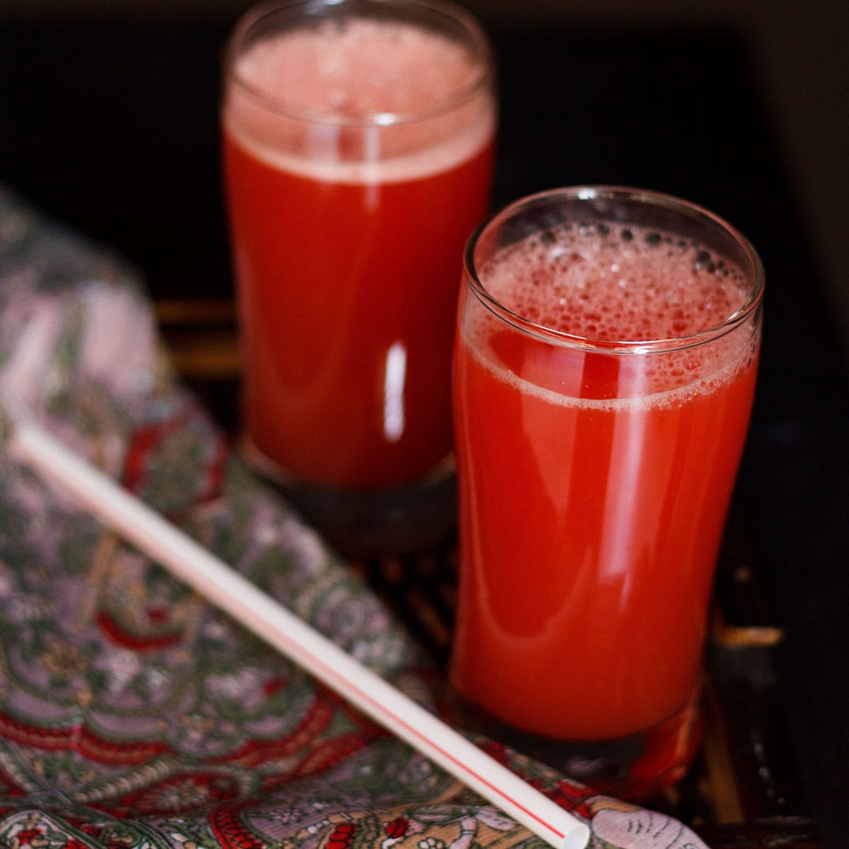 agua fresca served in glasses