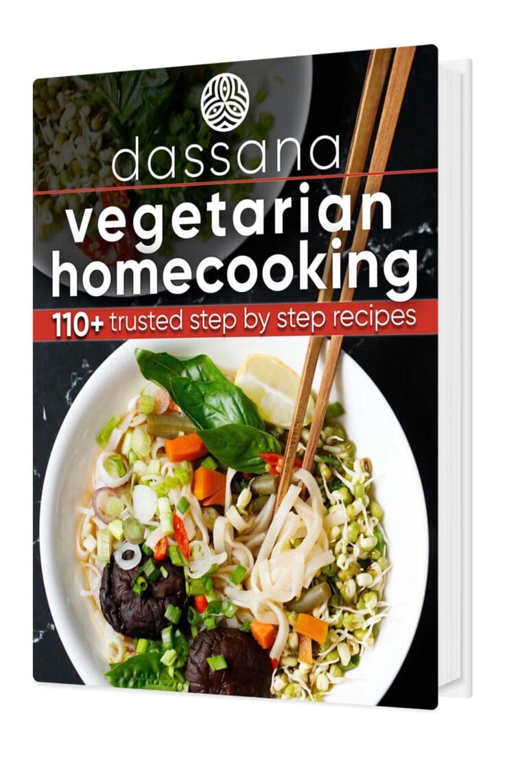 book mockup photo of dassana amit's cookbook
