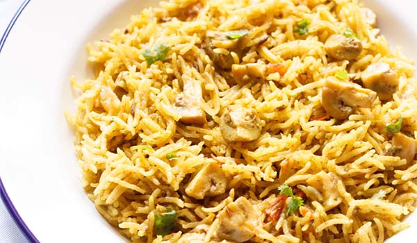 Chettinad Biryani Recipe (With Mushrooms) Chettinad Biryani Recipe (With Mushrooms)