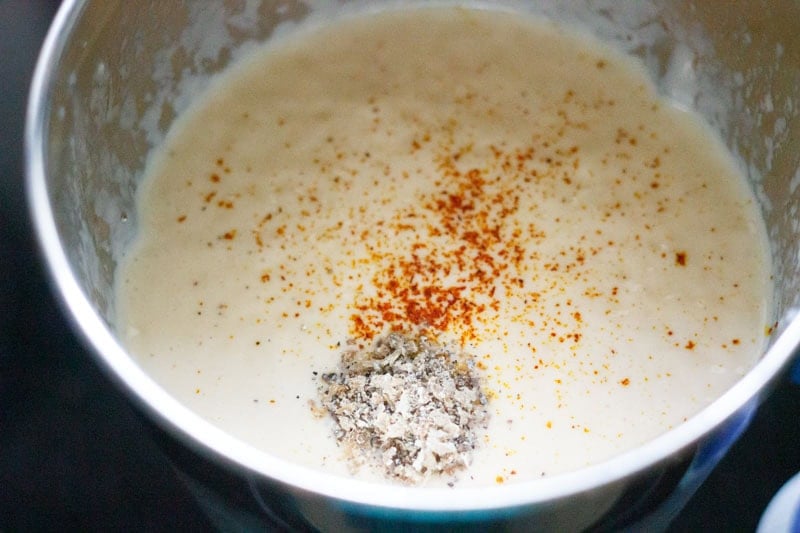 crushed saffron and cardamom powder added.