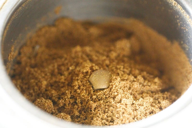 roasted cumin ground to cumin powder.